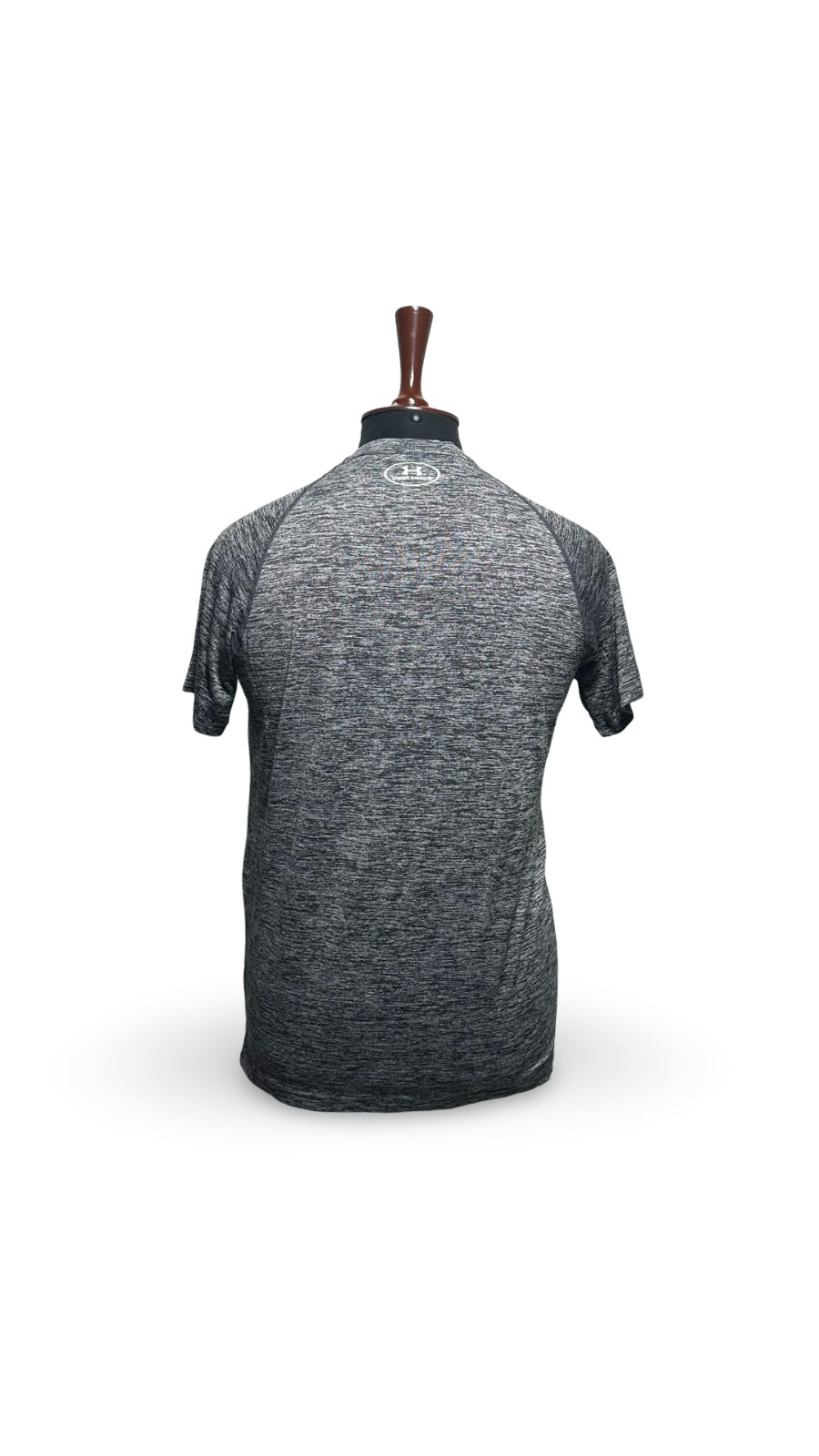 Under Armour Basic Short Sleeve Gray Solid Crew N… - image 3