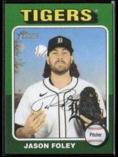 2024 Topps Heritage High Number White Border Green #718 - Jason Foley - Tigers!