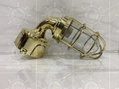 Nautical Marine New Solid Brass Wall Swan Passageway Light With Junction Box 1 P
