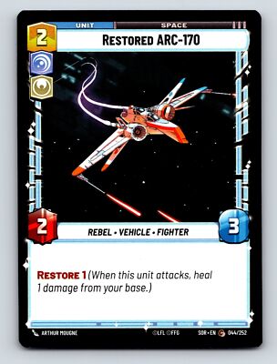 Command Vigilance Restored ARC170 Rebel Vehicle Fighter Unit Space Restore 2C