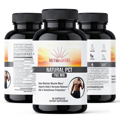 California Essential Natural PCT Plus Fenugreek Milk Thistle Resveratrol 180 Cap