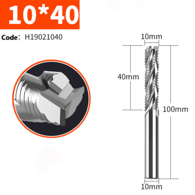 Solid Carbide Roughing End Mill Spiral Router Bit Cutter Coated Al Steel Ø3-20mm