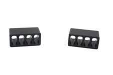 Royal Hooks Billet Aluminum Hood Bumpers Black for Wrangler TJ/JK RHO-12010-BK