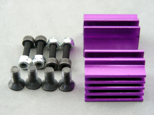 UNKNOWN 1/10 PURPLE Adjustable Finned Engine Mounts R40 MTX IMPULSE Yokomo NEW ! - Picture 2 of 11