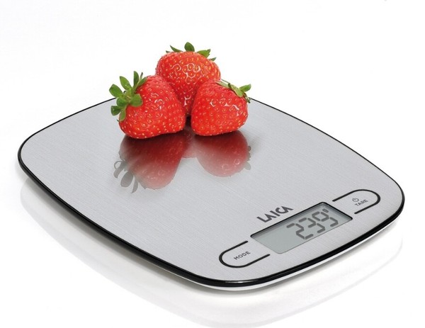 KüChenwaage Digital 5Kg 1G Edelstahl Laica Grammwaage Lcd Tara Inkl Batterie-image
