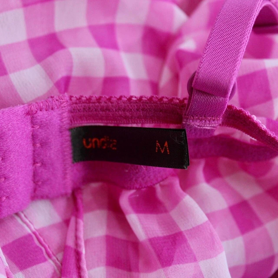 vintage pink gingham babydoll slip dress - Image 4 of 4