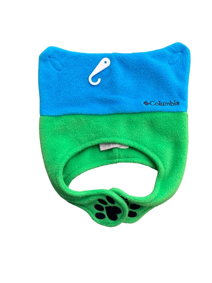 Orejas de gato de invierno Columbia para niños pequeños azul/verde polar sombrero patas OS correa para la barbilla Foto 3 de 3