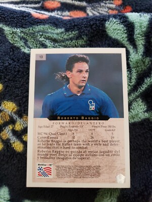 1994 Upper Deck World Cup Minute Maid - #13 Roberto Baggio Italy