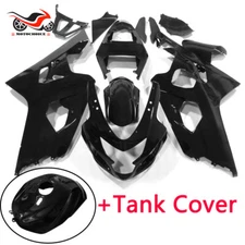 Painted Black ABS Bodywork w/ Tank Fairing Kit For Suzuki GSXR600/750 2004 2005