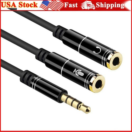 3.5mm Audio Cable Headphone Mic AUX 