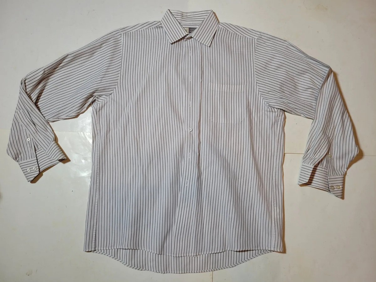 joseph abboud dress shirt review Classic Fit Wrinkle-Resistant 100% Cotton Dress Shirt | Blue