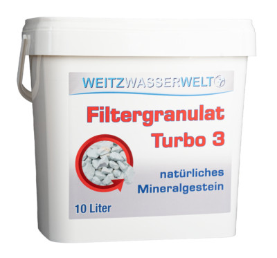 TURBO 3 - Natürliches Mineralgestein - Die Teich Filter Hilfe - 10 Liter