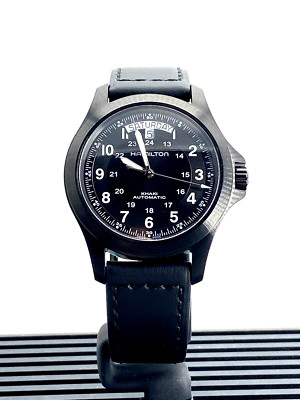 Hamilton Khaki Field King Black Dial & Leather Men's Watch H64465733