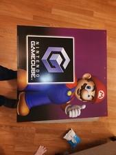 Nintendo Gamecube 2003 quiosco tienda exhibición signo Mario ¡Santo grial! Plástico raro