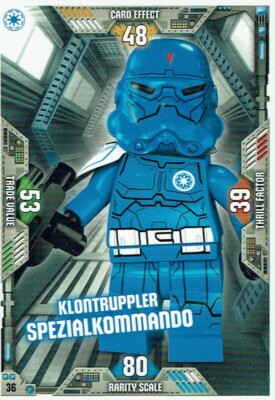 Lego Star Wars Serie 2 Sammelkarten Karte Nr. 36 Klontruppler Spezialkommando