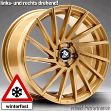 19 Zoll UX9 Alufelgen 8,5x19 5x114,3 ET45 gold für Honda