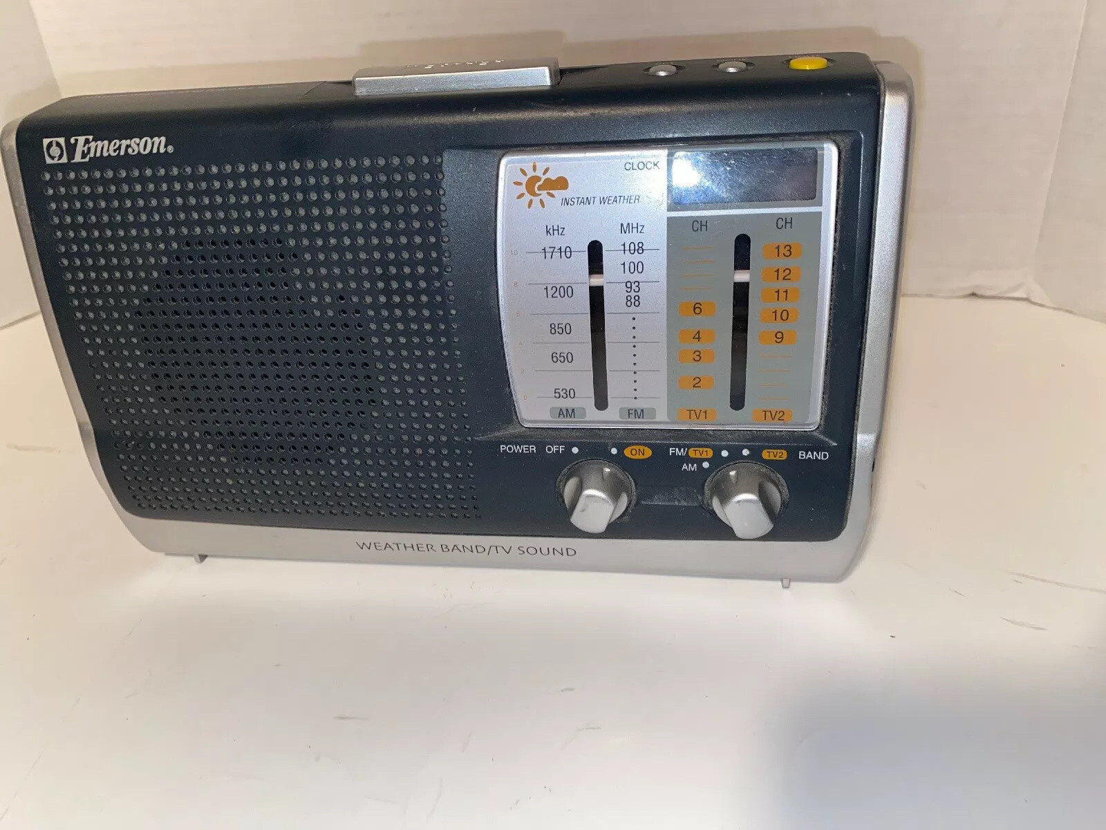 Emerson TV/AM/FM/Weather Band Portable Radio Model No.RP6250 AC/DC ...