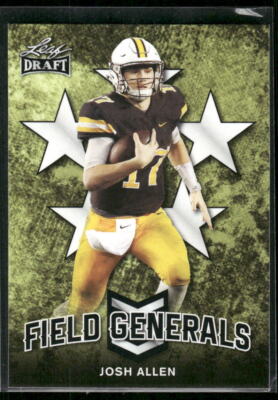 2018 Leaf Draft #FG-03 Josh Allen Field Generals