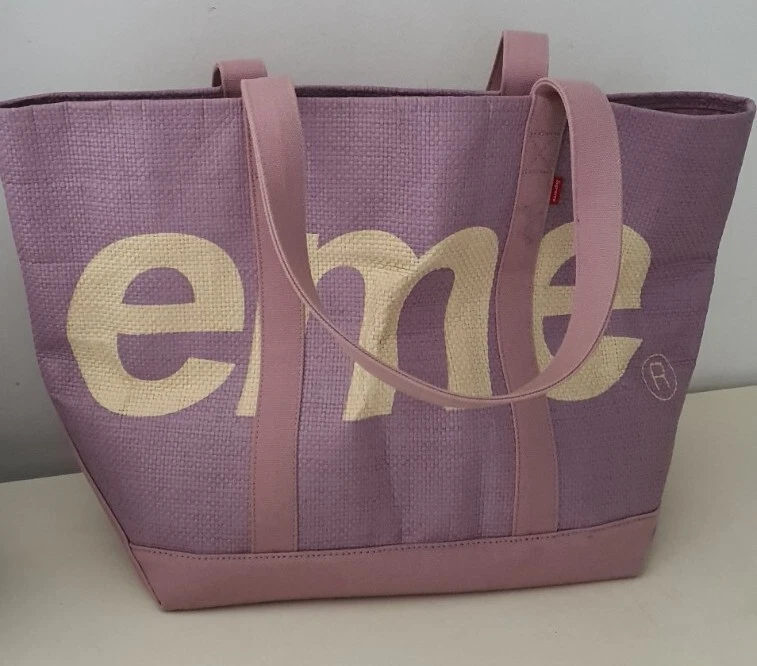 SS20 Supreme Raffia Tote purple bag violet | eBay