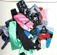 Extra 10 off Lot of 40 Assorted New Brand Name Necktie Bow Tie  Pocket Square