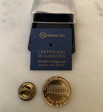 Spilla One Cent United States Of America SELECTA ORO Dorato 24 carati