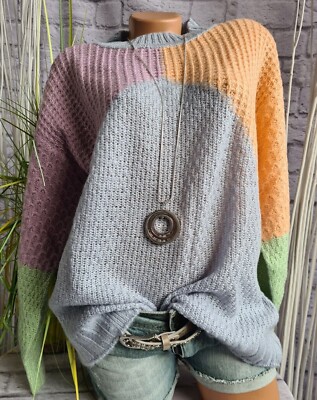 Pullover Pulli Strickpulli Winterpulli Aniston Mehrfarbig Damen (1 751)