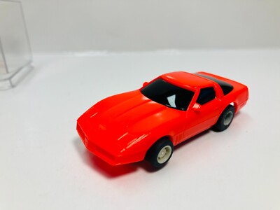 TYCO  CORVETTE FACTORY TEST SHOT Slot car ORANGE & Box ~ BRAND  NEW ~ MINT ~