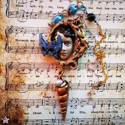 Phantom of the Opera Costume Jewelry Doll Head Pendant Actor Theatre Mask Charm