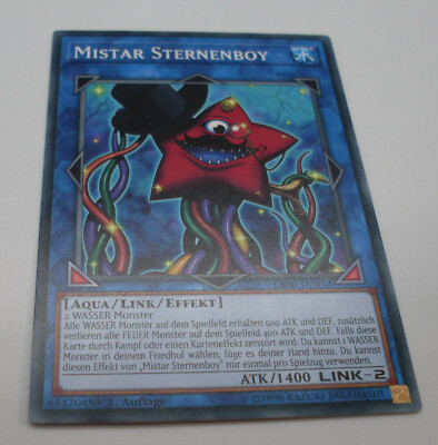 Yu-Gi-Oh Karte - Mistar Sternenboy - Aqua / Link / Effekt - blau - Yugioh Neu