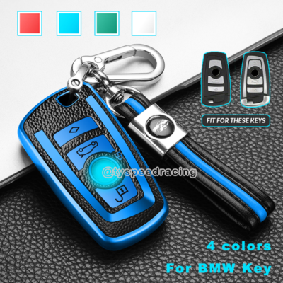 Blue Replacement Remote Key Shell Case FOB For BMW 1 3 5 Series F10 F20 F30 F40
