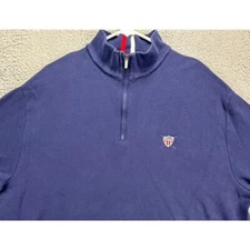 Polo Golf Ralph Lauren Sweater Adult XL Blue Pima Cotton Pullover Sweatshirt Men