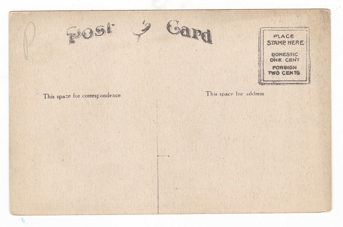 c1910 ALBION PENNSYLVANIA NORTH MAIN STREET POST OFFICE