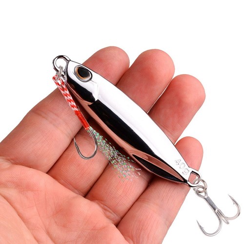 6PCS Spoon Metal Jigs Fishing Lures Electroplated 7-40g Mackerel Bass Bait - Picture 10 of 10