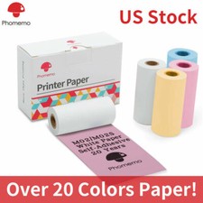 Bluetooth Portable Mini Photo Printer Adhesive Thermal Paper Wireless Printing