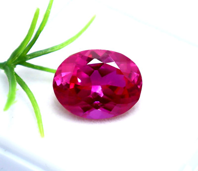 Chirag Gems Natürlicher 7,80 Ct Ceylon Oval Pink Saphir AGL Zert. Facettiert