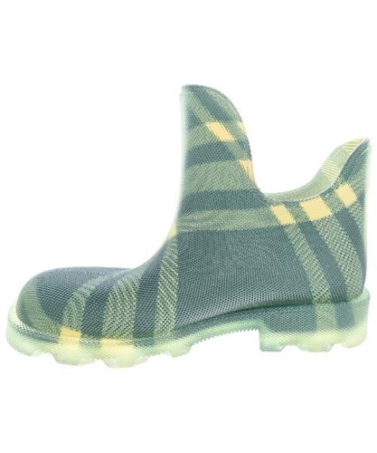 BURBERRY Rain Shoes GreenxBeige(Check Pattern) EU43(Approx. 28cm) 2200535392184 - Picture 4 of 8
