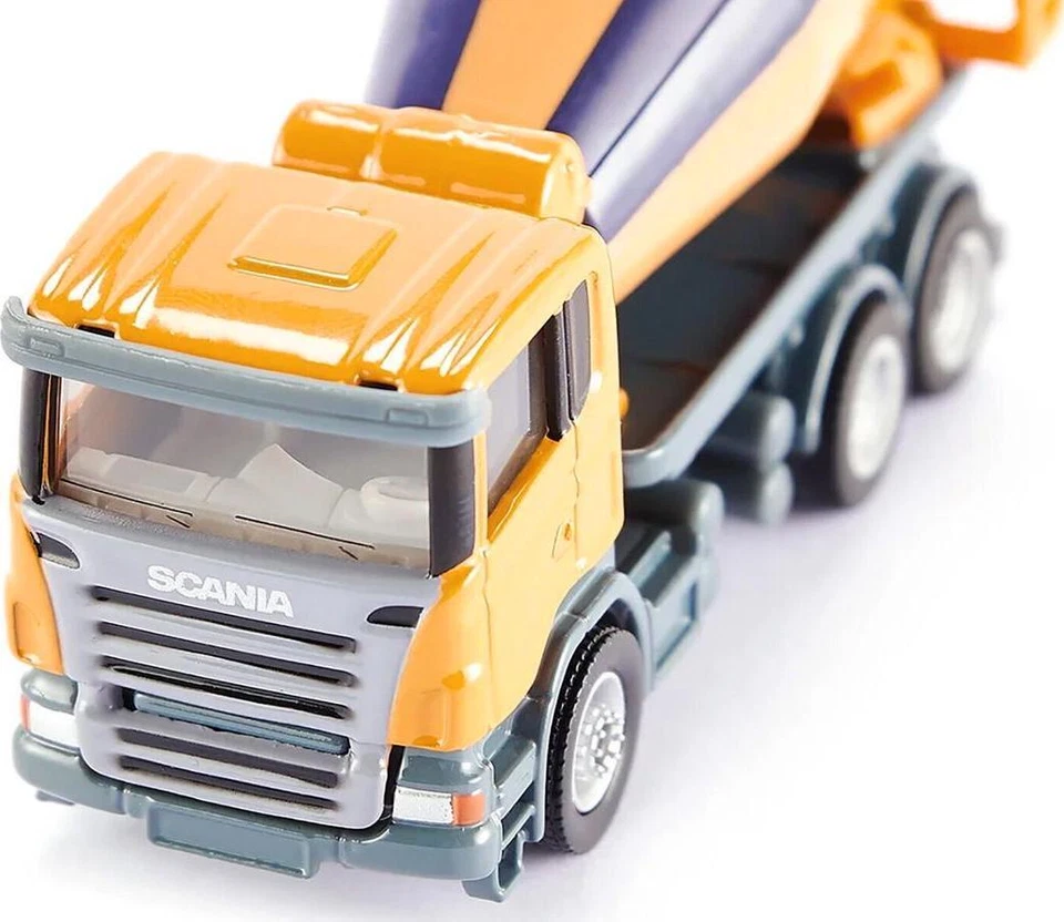 Caminhão misturador Scania amarelo modelo fundido 1/87 (HO) por Siku - Imagem 4 de 4
