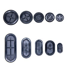 70pcs Rubber Grommet Kit, 10 Size Oval and Round Double Sided Rubber Firewall...