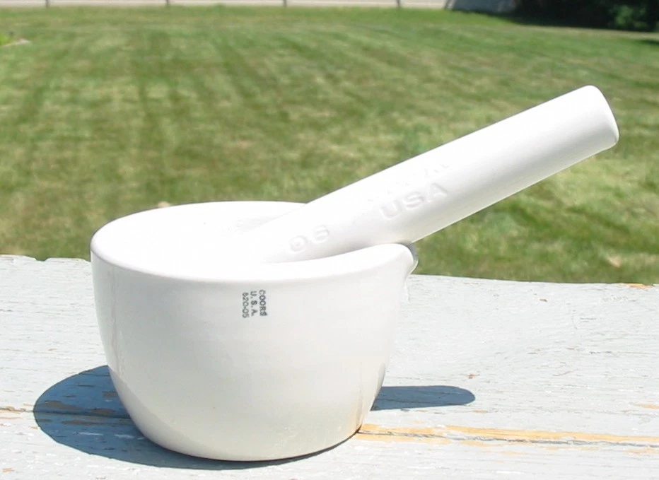 Vintage Coors Brewing Porcelain Mortar & Pestle Porcelain Laboratory Ware 06