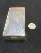 Antique Japanese Pure Silver 99.6% Miyamoto Box Snuff Pill Incense Moxa Burner