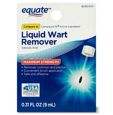 Equate Liquid Wart Remover, Maximum Strength 0.31 oz Free US Shipping avaialble.