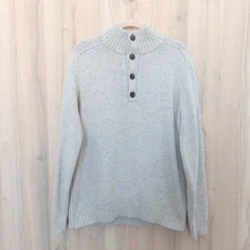 Goodfellow & Co Mens Knit Pullover Sweater Size L Cream Cabin Cozy Preppy