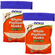 Now Foods, 2 Pack Whole Psyllium Husks, 16 oz 454 g 