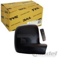 TYC Spiegelkappe Abdeckung Rechts Schwarz Passend FÜR VW Caddy Multivan