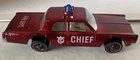 Hot Wheels Redline Cruiser Fire Chief  Red White Interior Vintage 1968