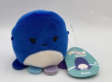 Original Squishmallows Micromallow 2.5" Plush Tag RAINE Dark Blue Octopus