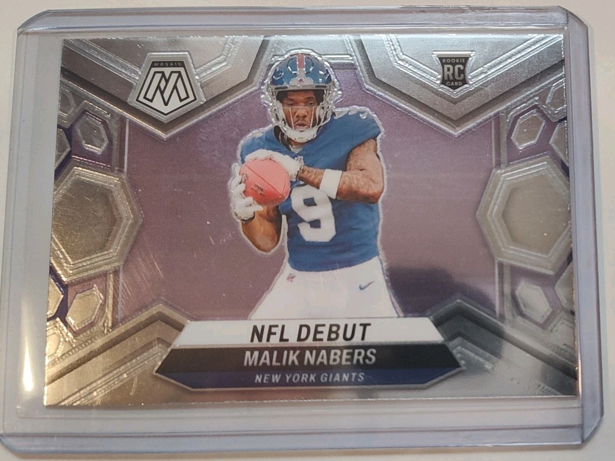2024 Panini Mosaic - NFL Debut Malik Nabers #284 Silver Prizm (RC)