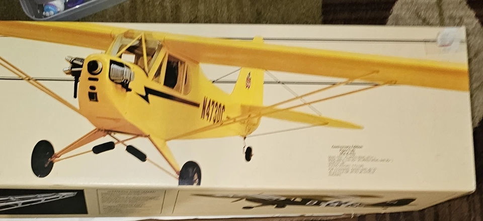 1985 Piper Cub K-63 Carl Goldberg Anniversary Edition RC Model Plane Kit - Image 2 of 4