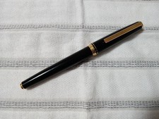 Pilot Fountain Pen Deluxe 14K Gold EF Nib Black Vintage 1996 Used