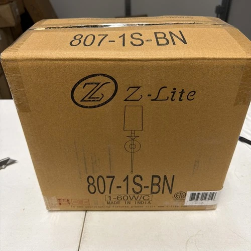 Z-Lite 807-1S-BN Emily 1 Light 5.5 inch Brushed Nickel Wall Sconce Wall Light - Picture 2 of 2